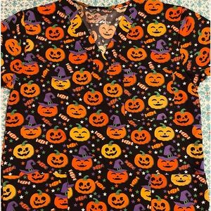 Scrub Top - Halloween Theme